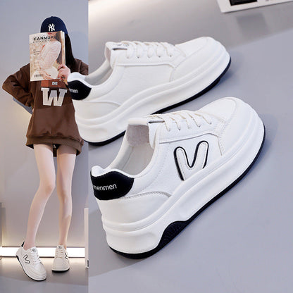 Damen Sneaker Hoch Atmungsaktives Obermaterial Dickes Profil - Norvielle