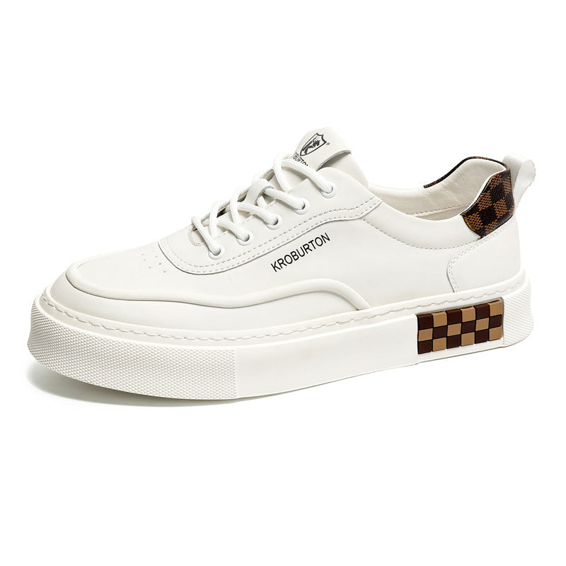 Damen Sneaker Sportlich Leder Laufsohle mit Dämpfung