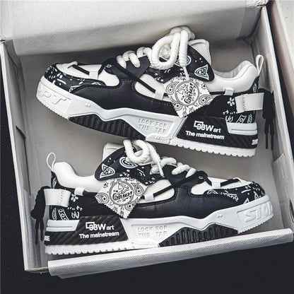 Damen Sneaker Chunky Sportlich Gummiweiß