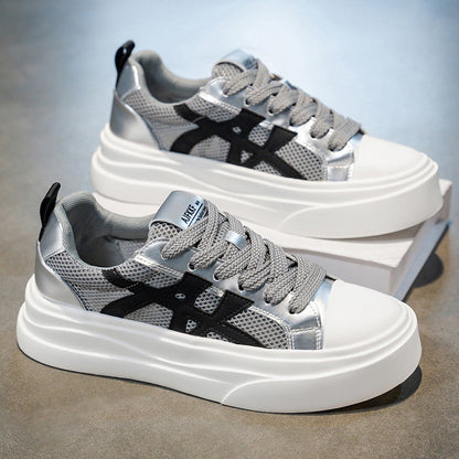 Damen Hochplateau Sneaker Trendy Modell