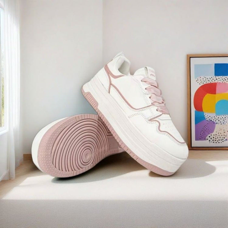 Damen Plateau Sneaker Komfortabel Modisch