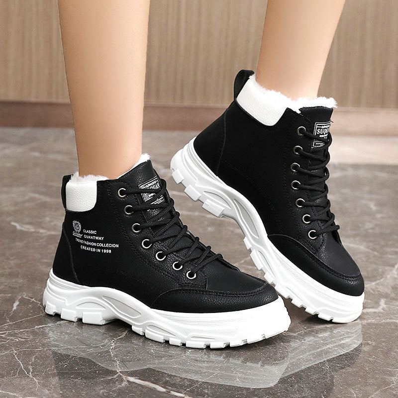 Damen Winterstiefel High- Gefüttert Rutschfest