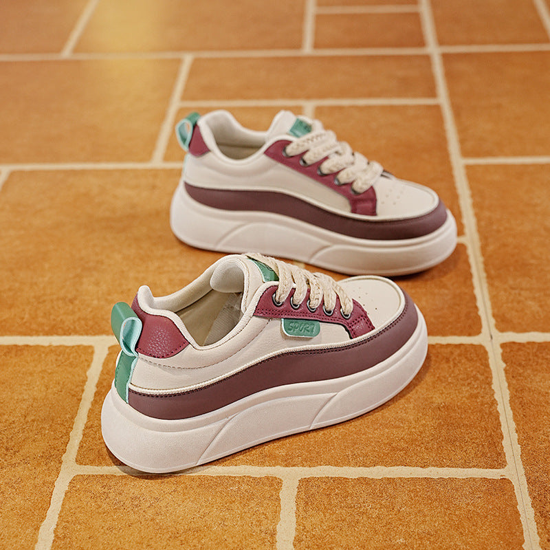 Damen Plateausneaker Hoch Bequem