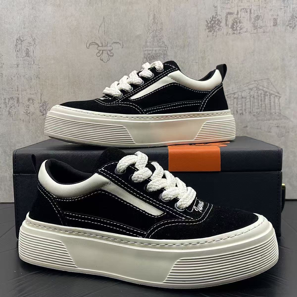 Damen Sneaker Strukturierte Sohle Mode