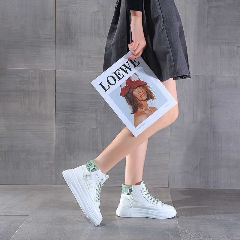 Damen High- Sneaker Atmungsaktives Mesh Schnürsystem