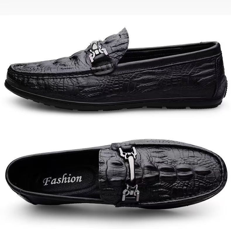 Herren Leder Mokassins Elegant