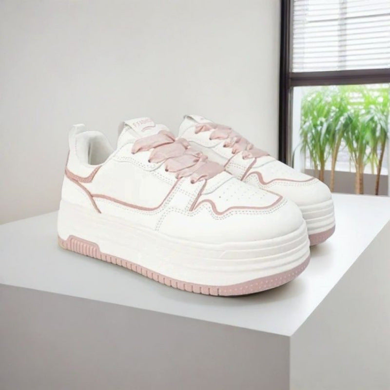 Damen Plateau Sneaker Komfortabel Modisch - Norvielle