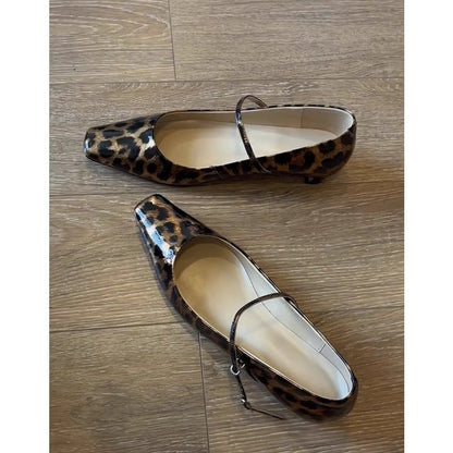 Damen Mary Jane Sneaker Schimmerleder Ballerinas - Norvielle