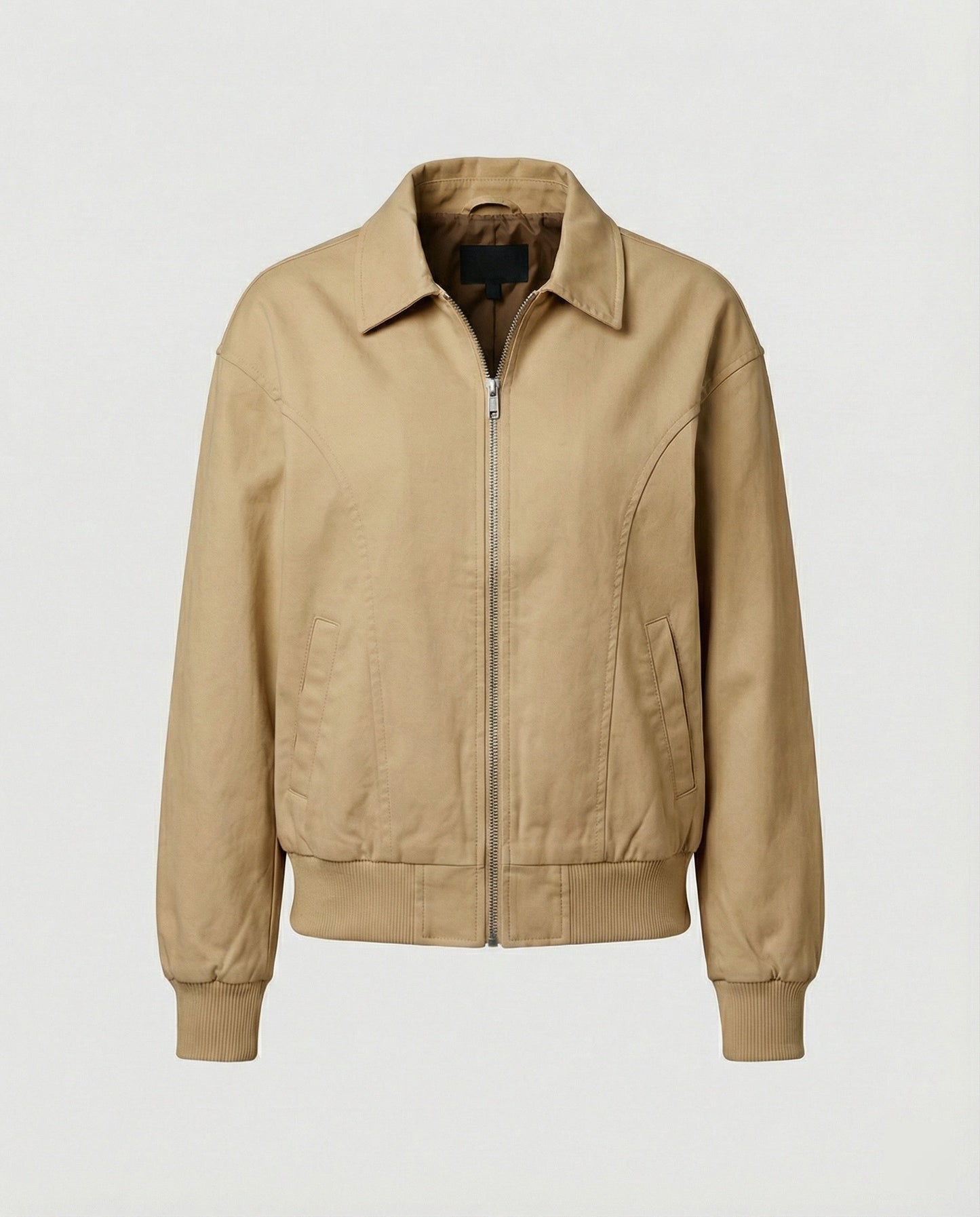 Damen Blousonjacke Leicht Baumwolle Elastikbund Modern