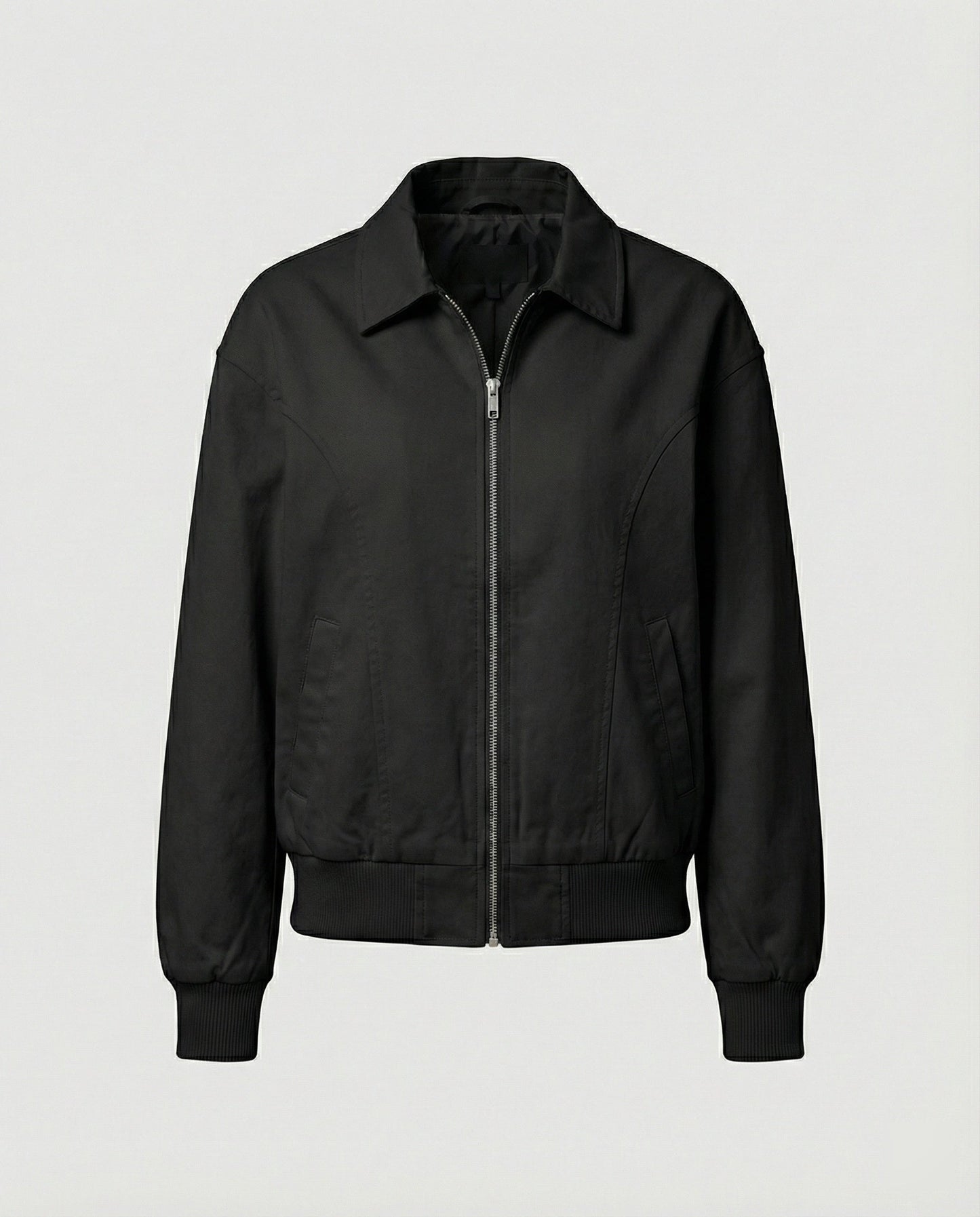 Damen Blousonjacke Leicht Baumwolle Elastikbund Modern