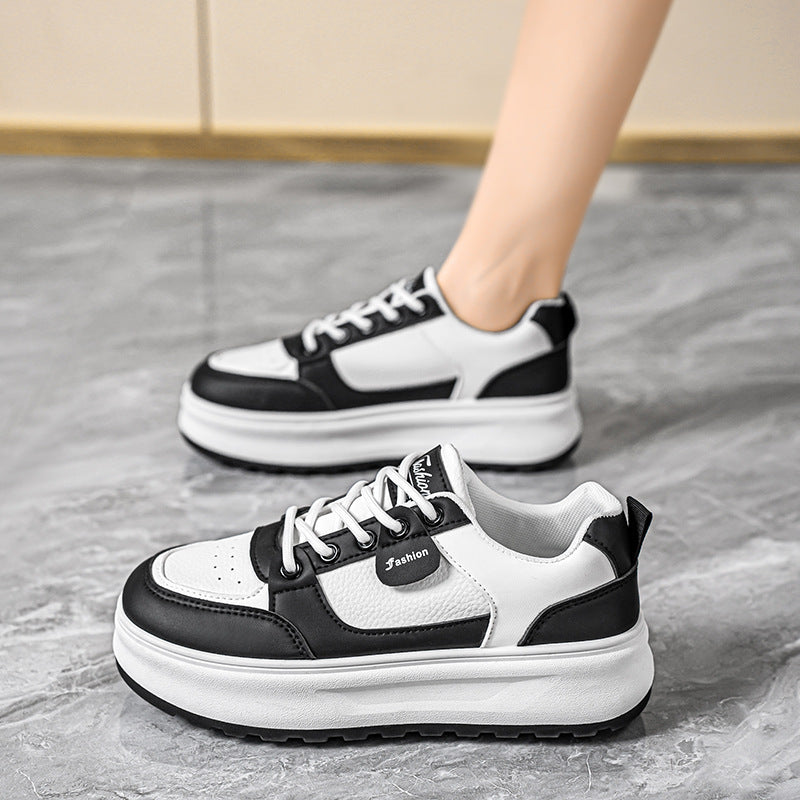 Damen Plattform Sneaker Sportlich Bequem