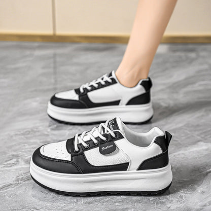 Damen Plattform Sneaker Sportlich Bequem