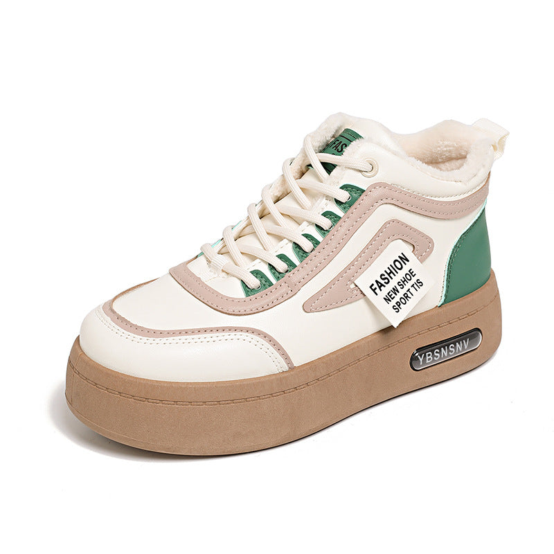 Damen High- Sneaker Warmgefüttert Robust