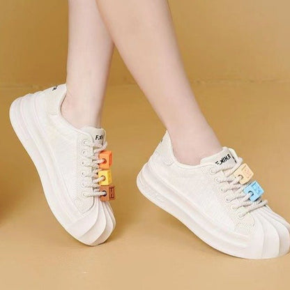 Damen Sneaker Weich Gummizug Bequem