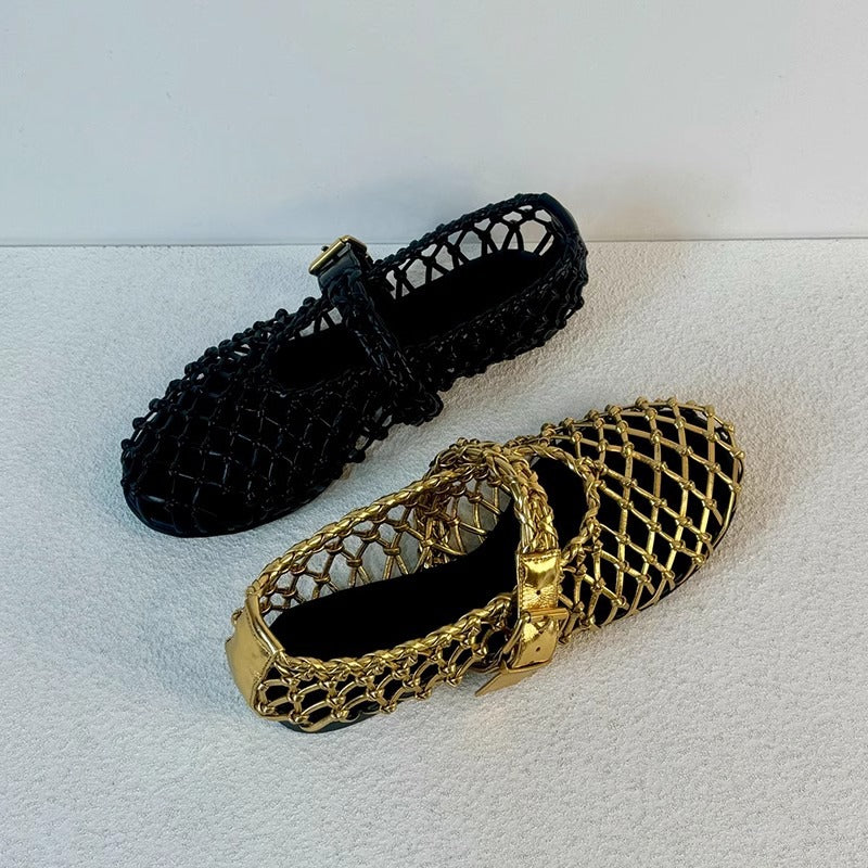 Damen Netzschuhe Modisch Verstellbar Elegantes Design