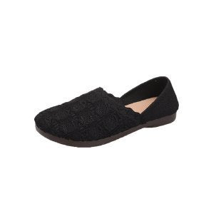 Damen Ballerinas Strickdesign Bequem
