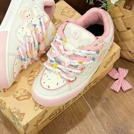 Damen Sneaker Bunt Komfortschuhe