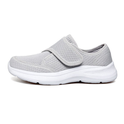 Damen Sneaker Elastisch Bequem Klettverschluss