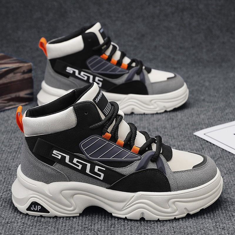 Damen High- Sneaker Sportlich Kontrastdesign Rutschfest - Norvielle