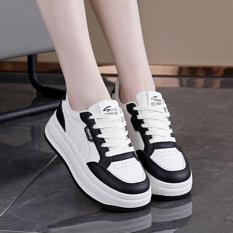 Damen Sneaker Plattform Sportlich Bequem