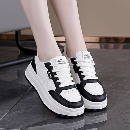 Damen Sneaker Plattform Sportlich Bequem