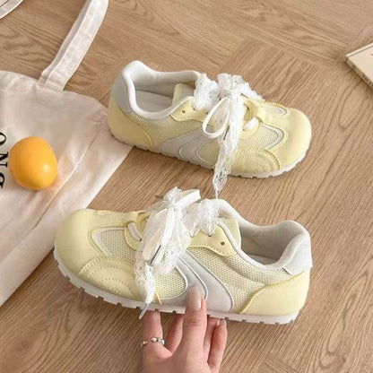 Damen Sneaker Spitze Komfortabel Elegant - Norvielle