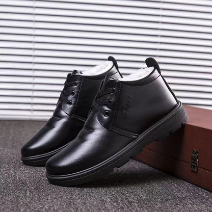 Damen Winterstiefel Isoliert Leder