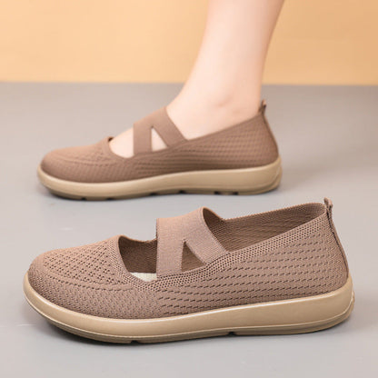 Damen Ballerinas Leicht Atmungsaktiv Flexibel