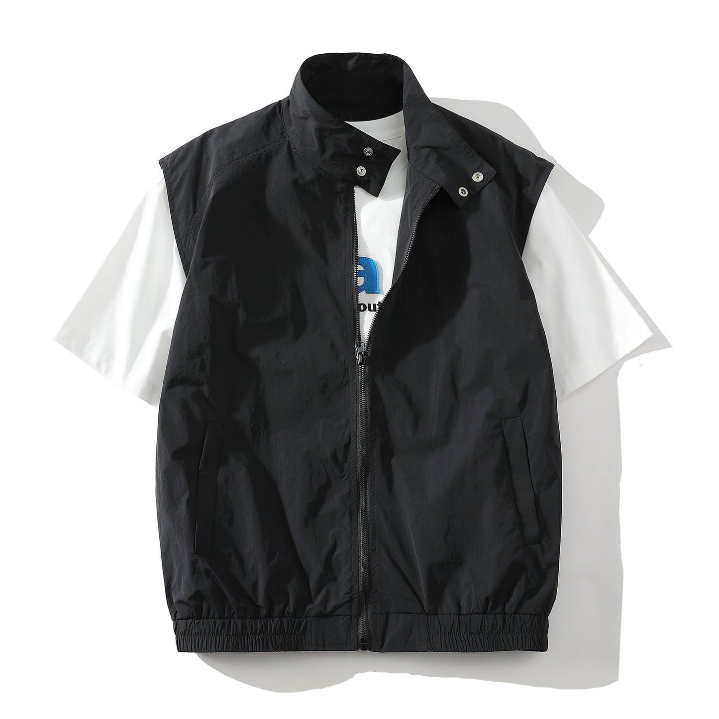 Herren Ärmellose Jacke Sportlich Trendy