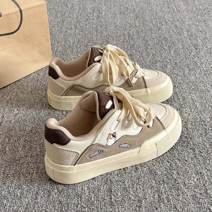 Damen Sneaker Tiermuster Bequem