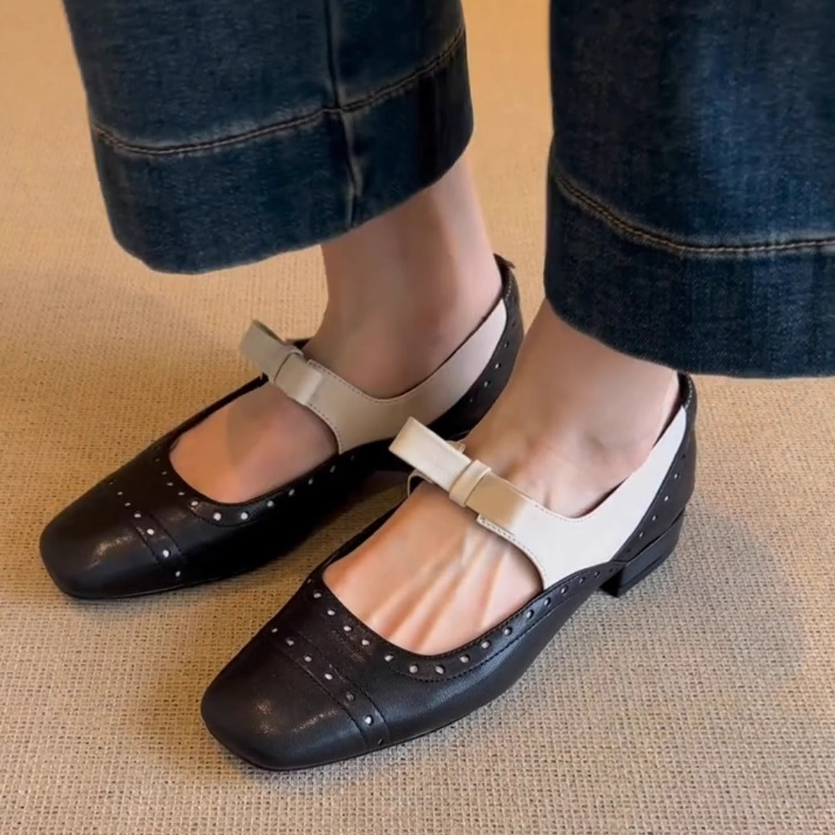 Damen Ballerinas Elegant Verziert