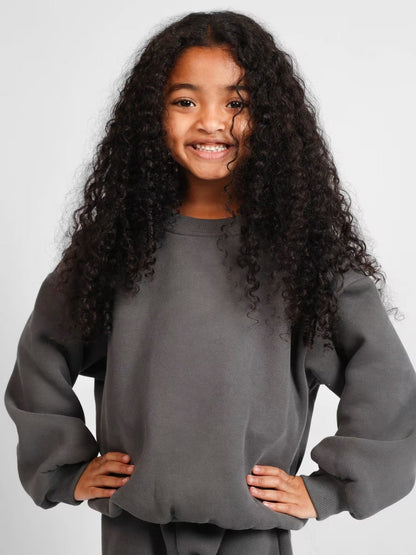 Damen Oversized Sweatshirt Hochkragen Bequem