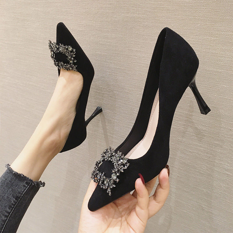 Damen High Heels mit Schmuckdetail Elegante Pumps