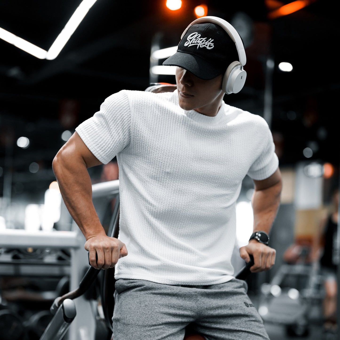 Herren Muscle Shirt Sportlich Funktionell Baumwolle