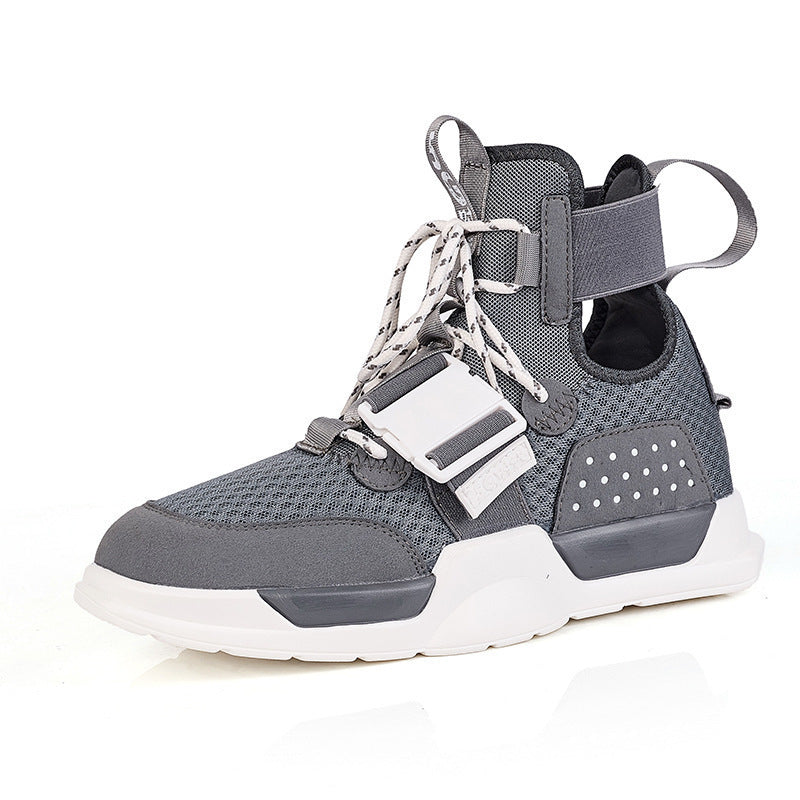 Damen High- Sneaker Sportlich Riemensystem