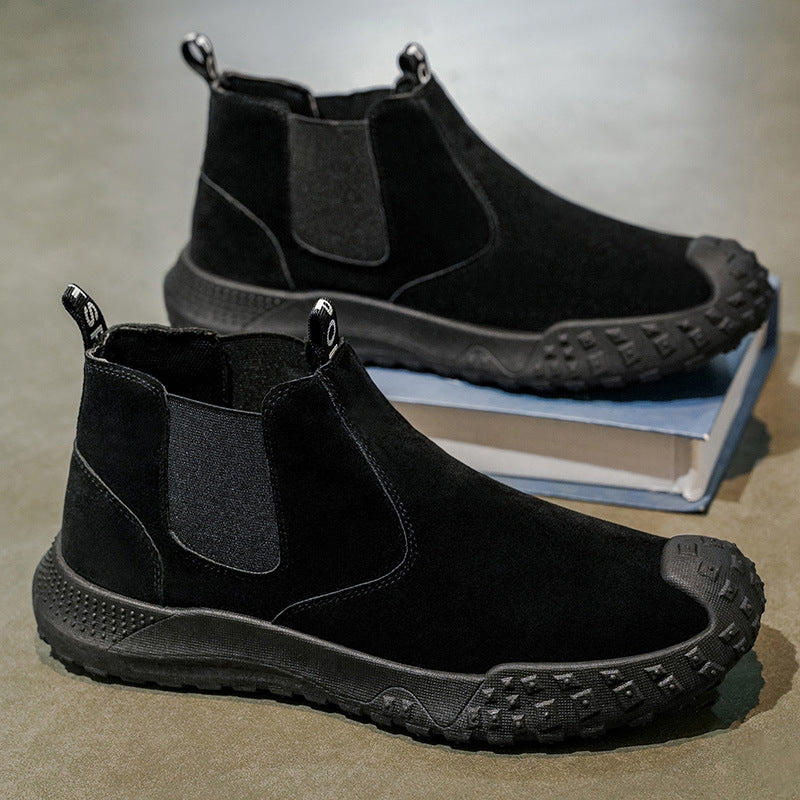 Damen Chelsea Boots Sportlich Rutschfest