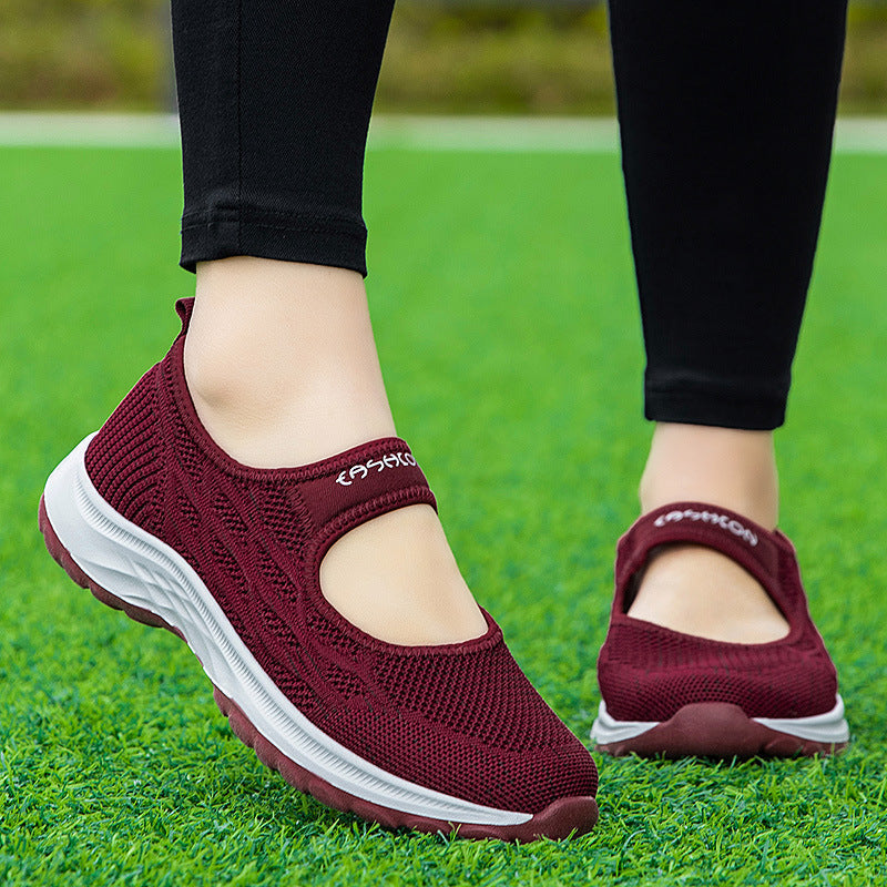 Damen Sportpumps Leicht Elastisch Bequem