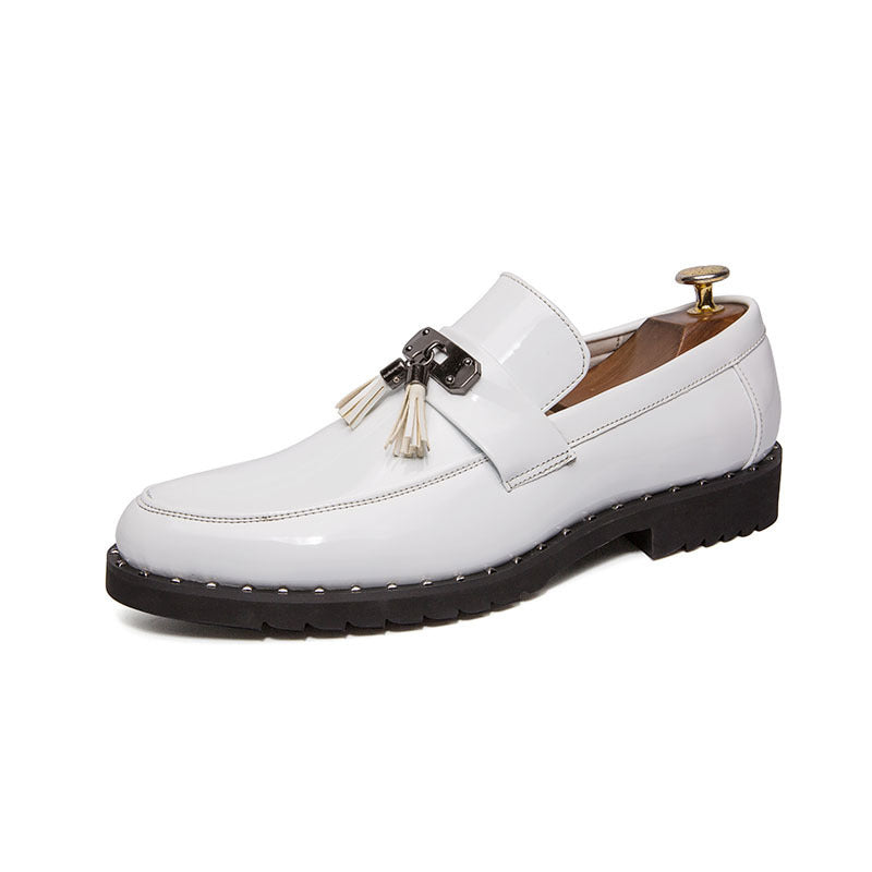 Damen Mokassins Elegante Quasten Leder Komfort Sohle