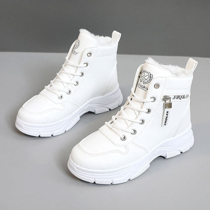 Damen Winterstiefel Warm Rutschfest Hochschuhe