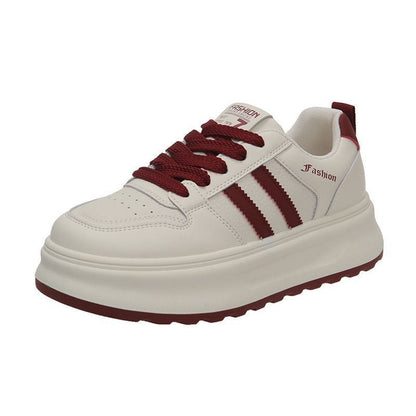 Damen Sneaker Plateau Atmungsaktives Material