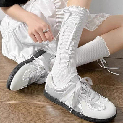 Damen Sneaker Spitze Trendschuhe