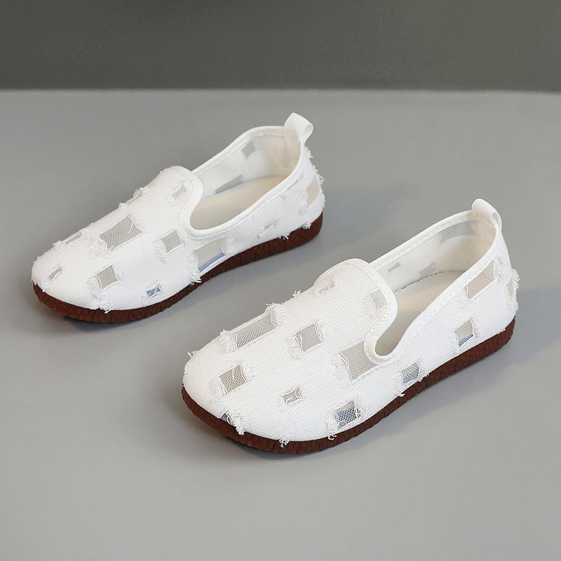 Damen Slip-On Schuhe Atmungsaktives Lochdesign Sommer