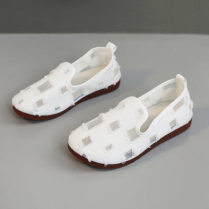 Damen Slip-On Schuhe Atmungsaktives Lochdesign Sommer