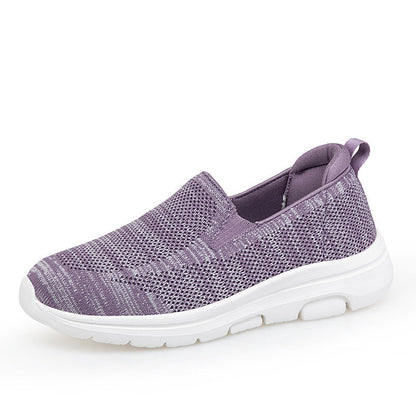 Damen Slip-On Sneaker Atmungsaktives Mesh e Fitnessschuhe