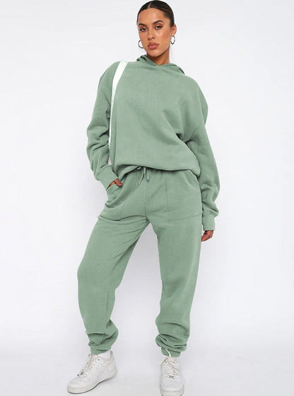 Damen Hoodie Jogger Set Weich