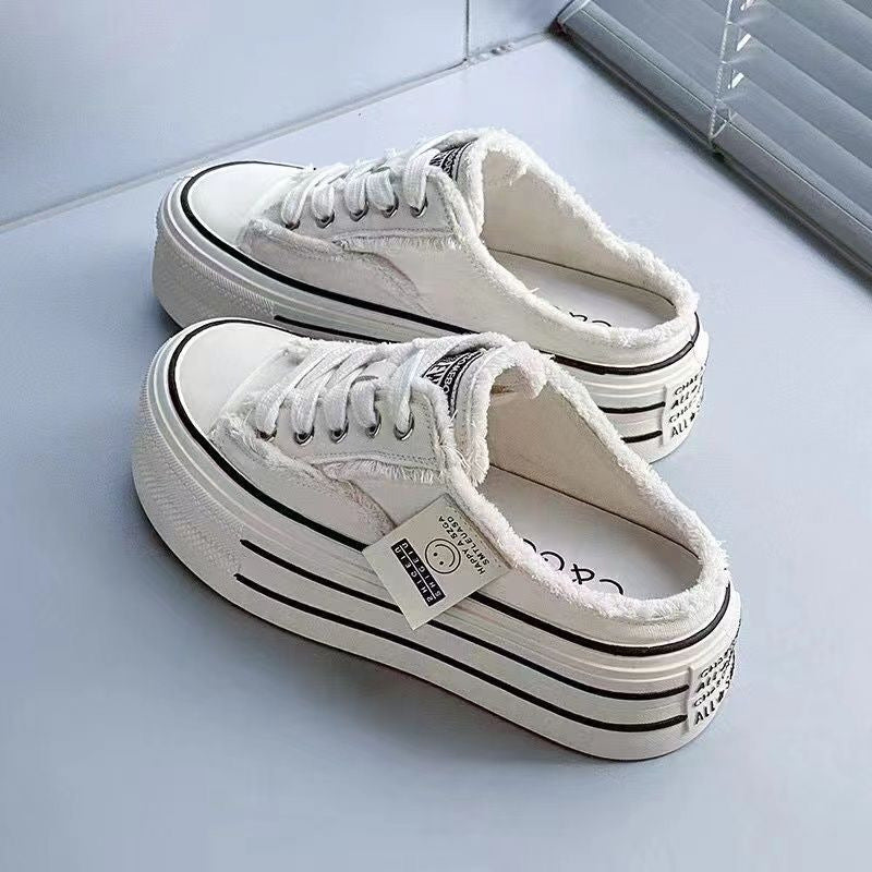Damen Plattform Sneaker Plüsch
