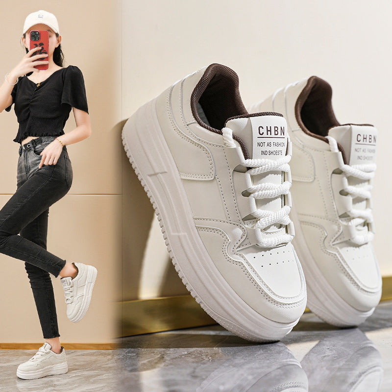 Damen Sneaker Bequem Dicksohlige Schwarz - Norvielle
