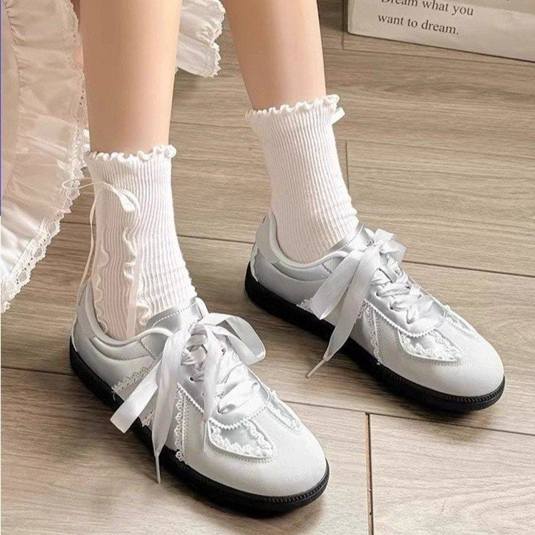Damen Sneaker Spitze Trendschuhe