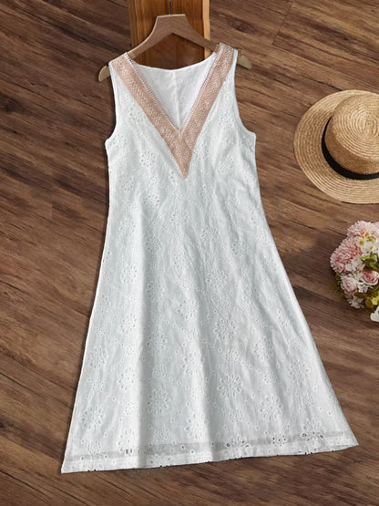 Damen Sommerkleid Leichtes Spitzenkleid Modern