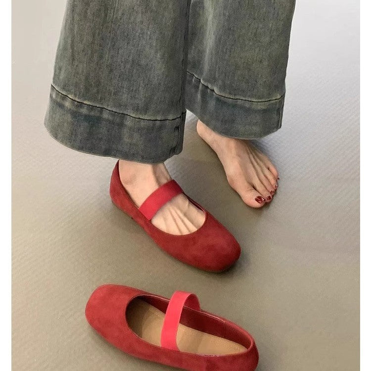 Damen Ballerinas Weich Komfort Schuhe Bequem
